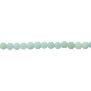 matte amazonite 4mm round gemstone beads