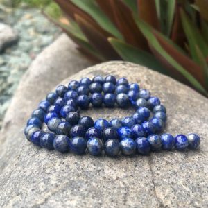 natural lapis lazuli gemstone round beads 6mm