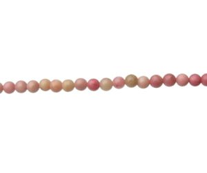 rhodonite round gemstone beads 4mm