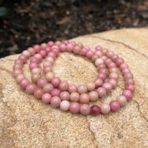 rhodonite4mmroundgemstonebeads4 rhodonite round gemstone beads 4mm