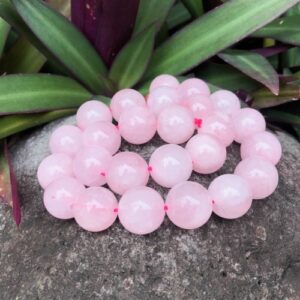 rose quartz 16mm round gemstone beads
