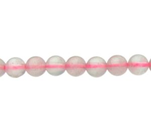 rose quartz 4mm round gemstone beads natural crystals