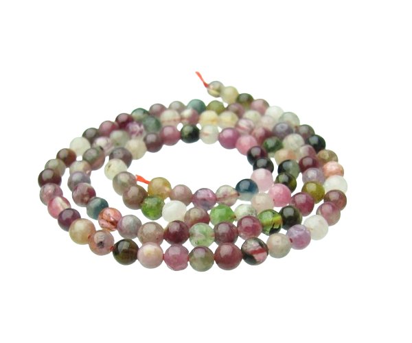 tourmaline 4mm round gemstone beads