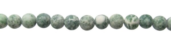 matte tree agate gemstone round beads 10mm