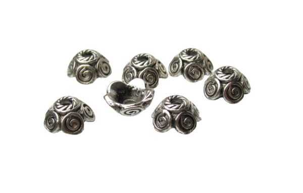 silver bead caps