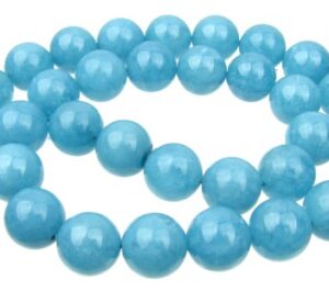 blue sponge quartz 14mm round beads