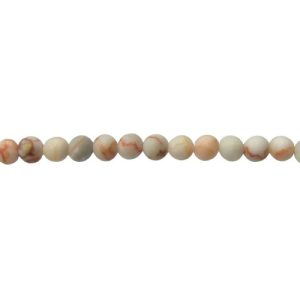 matte red vine jasper 4mm round gemstone beads