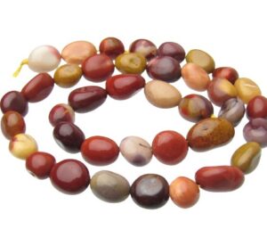 Australian Mookaite gemstone beads nugget