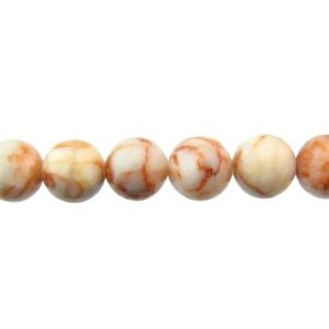 red vein jasper round beads 12mm gemstone