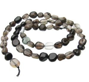 smoky quartz small nugget beads