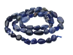 sodalite pebble gemstone beads natural