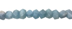 aquamarine faceted nugget gemstone beads
