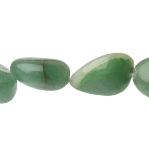 green aventurine nugget gemstone beads