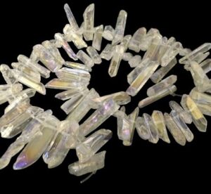 clear ab quartz points crystals