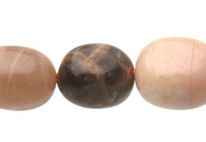 sunstone and moonstone nugget beads