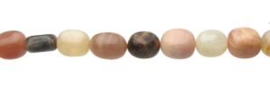 sunstone and moonstone nugget beads