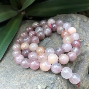 purple aventurine 8mm round gemstone beads