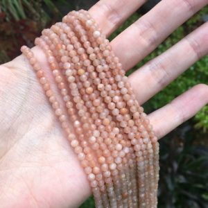 sunstone 3mm beads