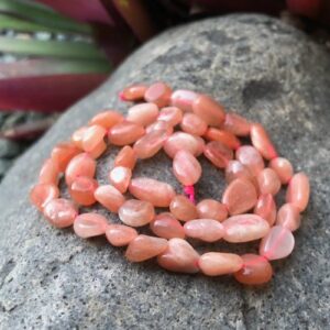 sunstone pebble gemstone beads