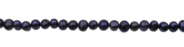 deep blue round freshwater pearls