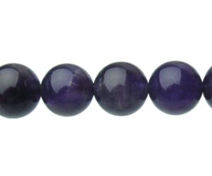 amethyst 10mm round gemstone beads