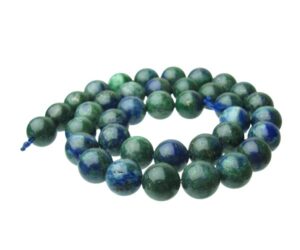 chrysocolla 10mm round gemstone beads