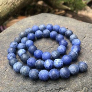 sodalite matte gemstone beads 8mm