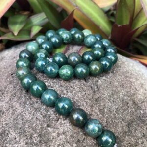 mossagateroundbeads10mm3 moss agate round 10mm gemstone beads natural