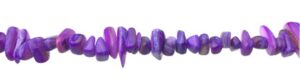 purple shell chip beads