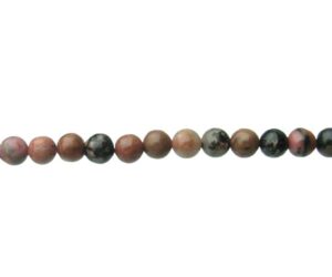 rhodonite gemstone round beads 6mm