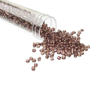 mauve seed beads size 8/0