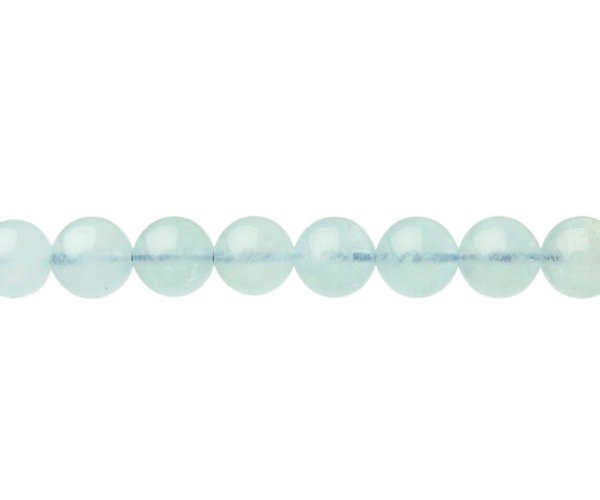 aquamarine gemstone beads natural crystals 8mm round