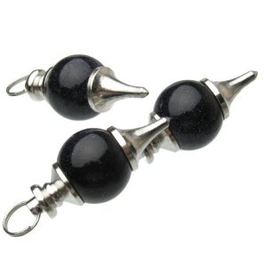 blue goldstone pendant