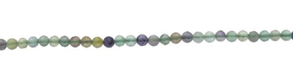 fluorite faceted 3mm gemstone beads
