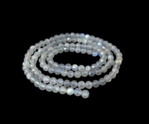 labradorite gemstone round beads tiny faceted 3mm