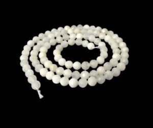 moonstone faceted 4mm round beads