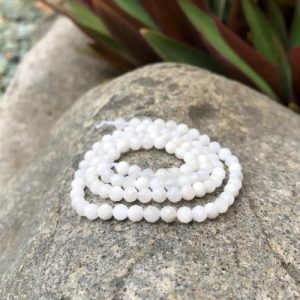 moonstone faceted 4mm round beads