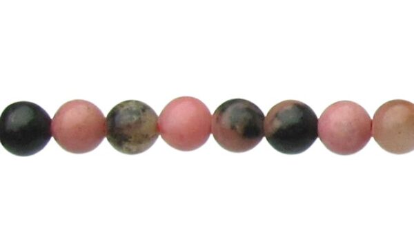rhodonite gemstone round beads 3mm