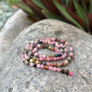 tourmaline faceted round gemstone beads 3mm tiny