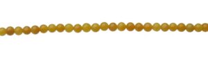 yellow jade 3mm round gemstone beads