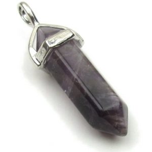 Amethyst Gemstone Pendulum Pendant [each]