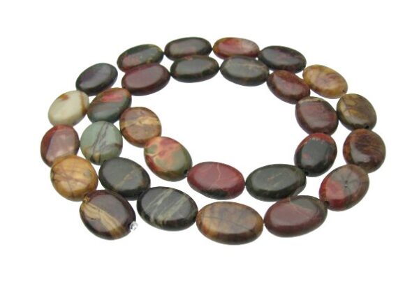 picasso jasper gemstone oval beads