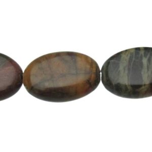 picasso jasper gemstone oval beads