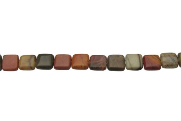 picasso jasper square gemstone beads