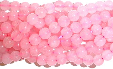 Rose Quartz Round Gemstone Beads - 6mm 
