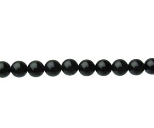 black onyx 8mm round gemstone beads
