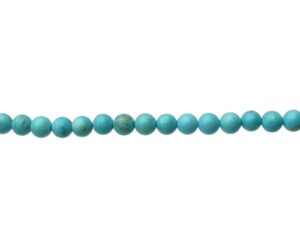 turquoise magnesite gemstone round beads 4mm natural