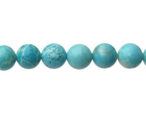 turquoise magnesite 8mm round gemstone beads