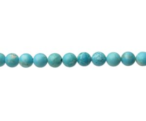 turquoise magnesite 8mm round gemstone beads