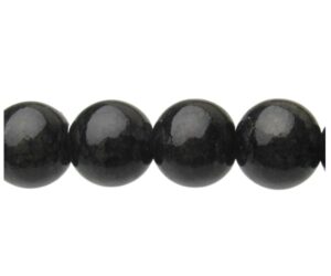 black crackle glass beads 10mm
